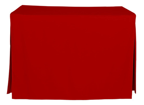 Mantel Para Mesa Rectangular Color Rojo De 4 Pies