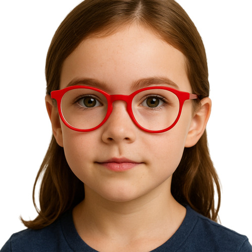Armação De Óculos Grau Flexível Infantil Menino Menina Cor Vermelho