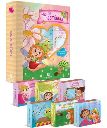 Imagem 1 de 3 de Box 6 Livros Livrinho Infantil Miniaturas Princesas E Fadas