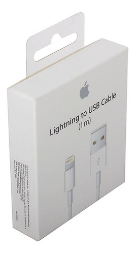 Imagen 4 de 4 de Cable iPhone 5 Lightning 100% Original 1 Metro Cargador