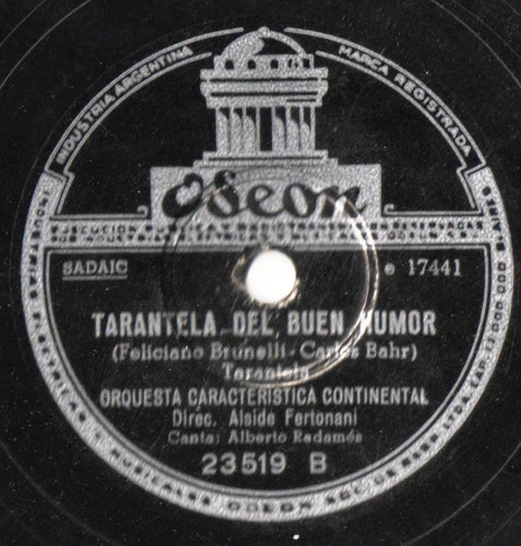 Lote N° 2 De 4 Discos De La Orq. Característica Continental 