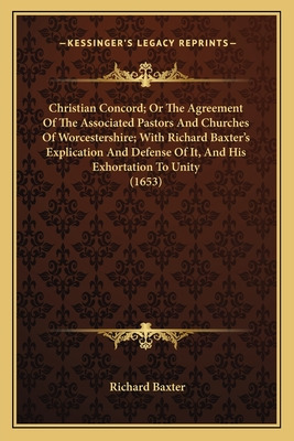 Libro Christian Concord; Or The Agreement Of The Associat...