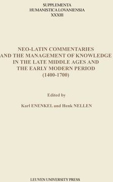 Libro Neo-latin Commentaries And The Management Of Knowle...