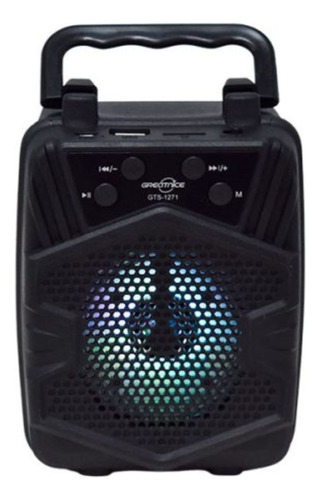 Corneta Gts-1271 Recargable Usb Portátil Bluetooth Radio Sd 