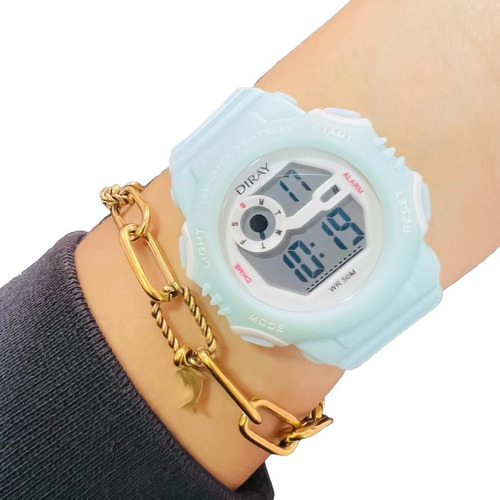 Reloj Unisex Deportivo Doble Hora Diray Envío Gratis