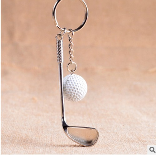 Llavero Metalico Miniatura Escala Palo Y Pelota De Golf Depo