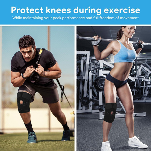 2pcs Rodillera Deportiva Ajustable, Protector De Rodillera