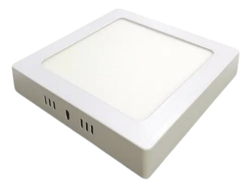 Plafón Led Panel 18w Base Cuadrado Luz Fría Candela Directo