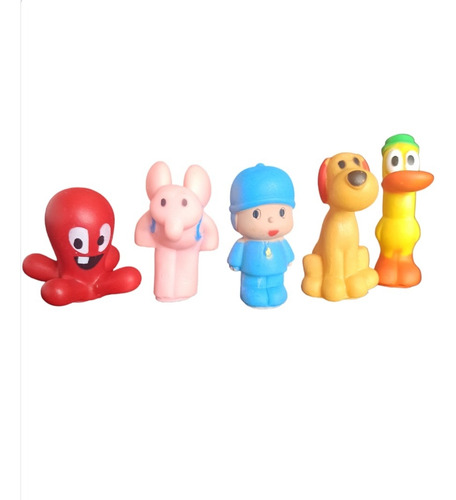 Bonecos Pocoyo Turma Completa Em Miniaturas 5 Personagens