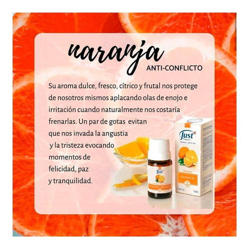 Imagen 5 de 7 de Aceite De Naranja Just 10ml Producto Original Swiss Just