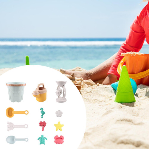 Juguetes De Playa Con Castillo De Arena, Kit De Pala De Azul