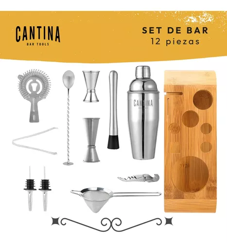 Kit De Coctelera Shaker Set Bartender Por 25 &20 Oz Acero Inoxidable, 16  PCS