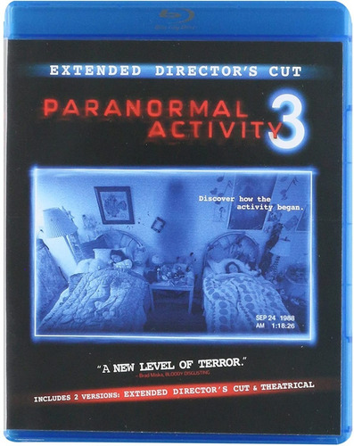Actividad Paranormal 3 Blu Ray Película Nuevo