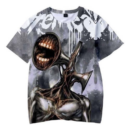 Zh Siren Head 3d Impresión T-shirt Scp Terror Juego
