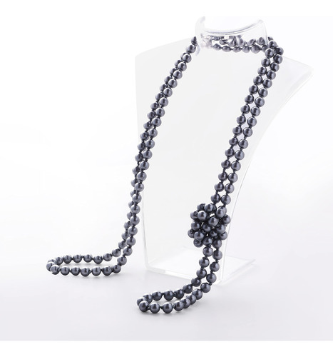 Collar Largo De Perlas Artificiales Set De Joyas 1920s