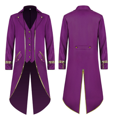 Chaqueta Medieval For Hombre, Estilo Gótico, Victoriano