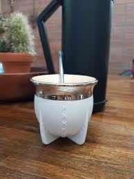 Imagen 5 de 8 de Mate Pampa Blanco Con Bombilla Cuia Guampa Porongo Chimarrao