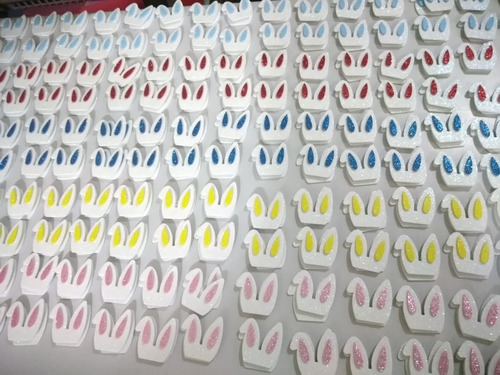 100 Aplique Orelha De Coelho Em Eva Tema Páscoa