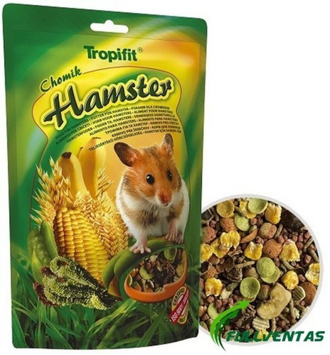 Kit 1 Kg De Alimento De Hamster + 3 Kg De Viruta Vegetal
