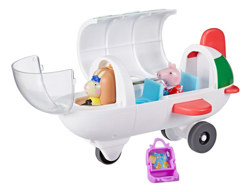 Avión de juguete Peppa Pig y avión con personajes Peppa Hasbro F3557 en color blanco