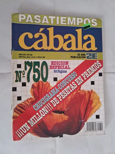 Cábala Pasatiempos Edición Especial 68 Páginas