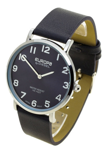 Reloj Europa By Diesel Hombre 4002 - Eco Cuero Metal Wr30