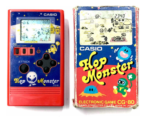 Consola Portátil Casio Hop Monster 1983 Cg-80 En Caja Watch