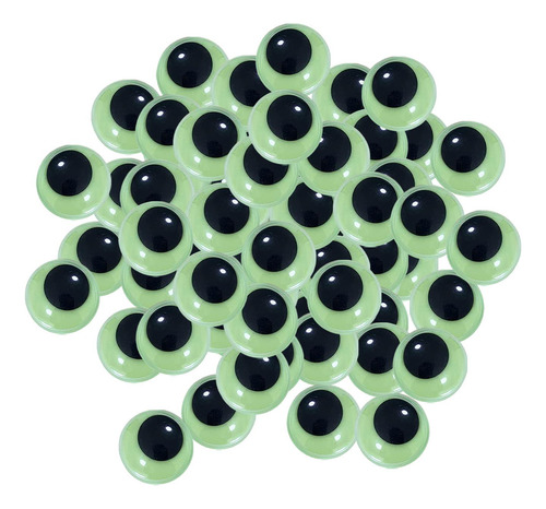 4 Adesivo De Olhos Que Brilha No Escuro, 18mm 50 Unidades