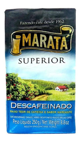 Kit 5 Pacotes De Café Maratá Descafeinado Vacuo 250g