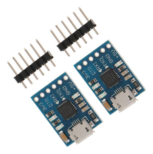 4 Módulos Cp2102 Micro Usb A Ttl Uart, Serie De 6 Pines [u]