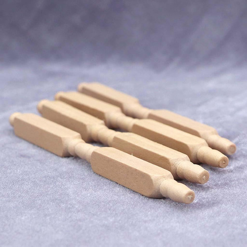 5 Paquete De 5-6 Postes De Madera 5 Piezas