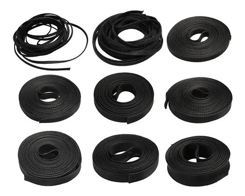 Imagen 5 de 6 de Malla Tejida Cubre Cables Organizador 1 Metro 10-15mm Elegir