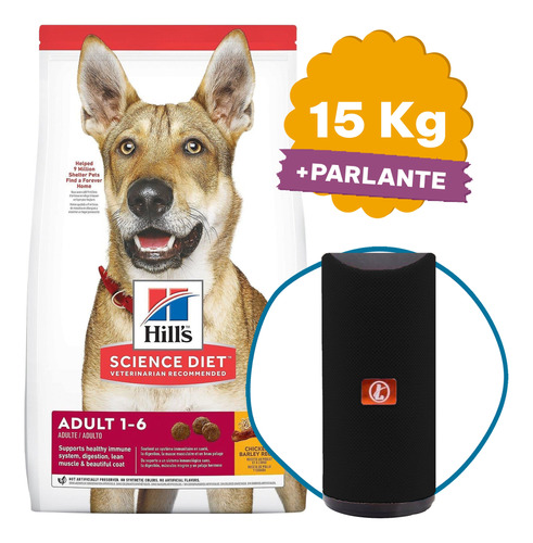 Alimento Perro Adulto Hills Original 15 Kg + Regalo