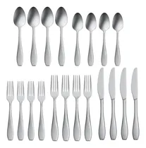 Comprar Oneida Glide Juego De 20 Cubiertos Finos De Acero Inoxidab