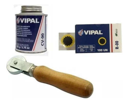 Kit Remendo Vipal R00 + Cola A Frio Cv00 + Rodilho 8mm