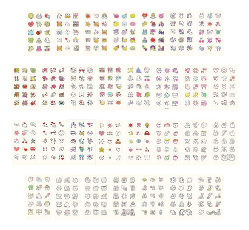 90 Hojas Tatuajes Temporales Para Niños Fiestas Color Pack Of 1