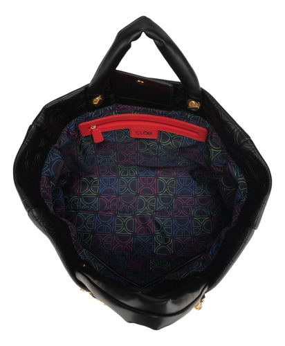 Bolsa Tote Cloe Pichel I Grande Color Negro