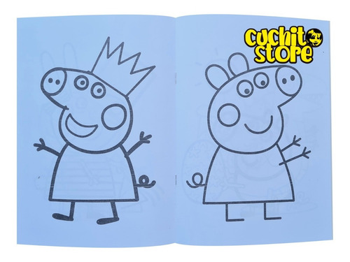 Libro Peppa Pig Para Colorear Pintar Diseño 3