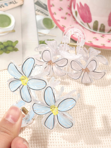 Pinzas De Flor Cabello Accesorios Para El Pelo 6pzs