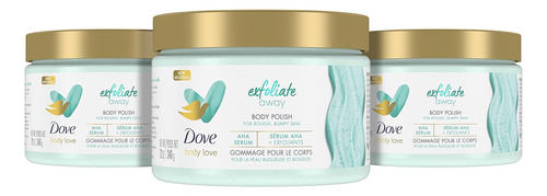Dove Body Love Body Polish Exfoliate Away 3 Count For Rou...