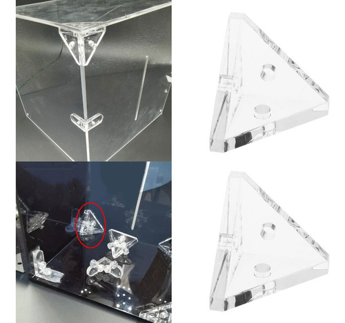 (a) Soportes De Esquina Acrílicos, Conectores Duraderos, En