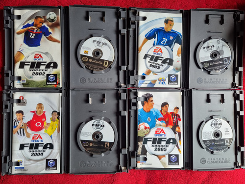 Lote De 4 Juegos De Fifa Nintendo Game Cube (Usado)