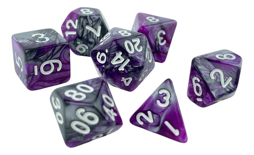 Juego De Mesa Familiar D10 D20 De Dados Acrílicos Novedosos