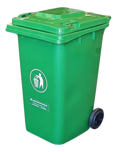 Contenedor De Basura Plástico Basurero 360 Litros Ruedas