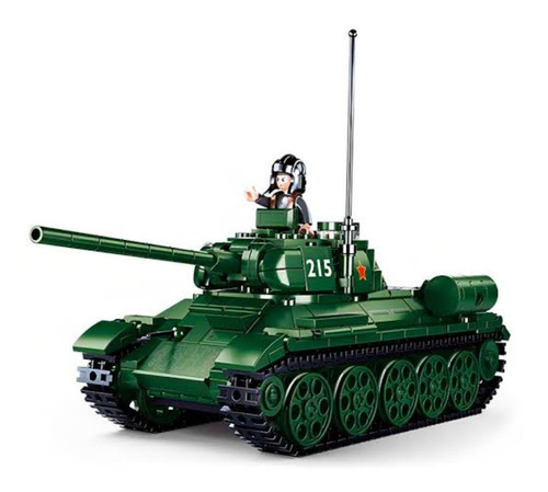 Tanque T34-85 Sluban Modelbricks Bloques De Construcción 
