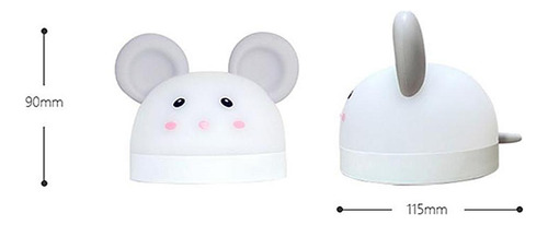 Led Niños Despertador Digital De Dibujos Animados Linda Usb