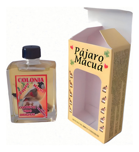 Loción Perfume Pájaro Macua Con Feromonas Y Chondú. 