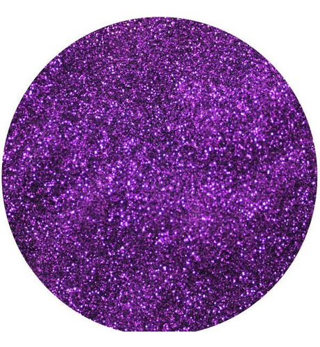 Glitter Purpurina Pó Brilho Decoração Prata 500g Cor Roxo