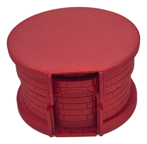 Torre De Dados Juego De Mesa Rol Medieval Tower Dice Rojo