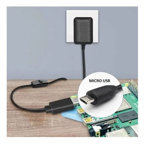 Kit 10un Fonte 5v P/ Robotica Pi 3 Pi3 E Pi2 Micro Usb V8